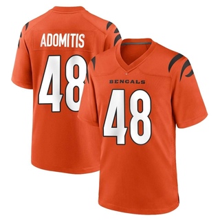 Game Cal Adomitis Men's Cincinnati Bengals Jersey - Orange