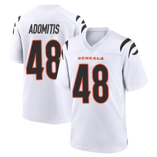 Game Cal Adomitis Men's Cincinnati Bengals Jersey - White