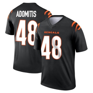 Legend Cal Adomitis Men's Cincinnati Bengals Jersey - Black