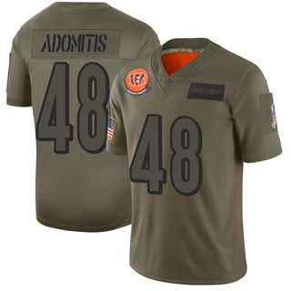 Limited Cal Adomitis Men's Cincinnati Bengals 2019 Salute to Service Jersey - Camo