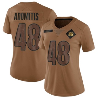 Limited Cal Adomitis Women's Cincinnati Bengals 2023 Salute To Service Jersey - Brown