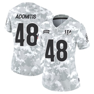 Limited Cal Adomitis Women's Cincinnati Bengals 2024 Salute to Service Jersey - Arctic Camo