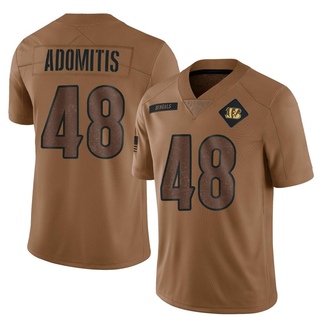 Limited Cal Adomitis Youth Cincinnati Bengals 2023 Salute To Service Jersey - Brown